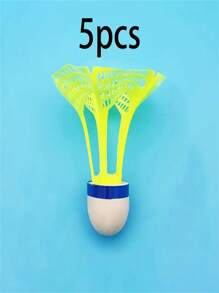 5pcs/10pcs Wind-Resistant Badminton Shuttlecocks, Made Of Nylon Material, Wind-Resistant , Suitable For Outdoor Badminton Practice And Sports