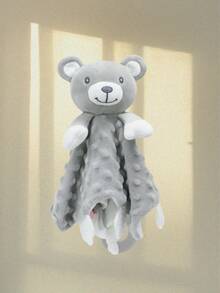 Manta de consuelo con diseño de animal de dibujos animados de silicona, juguete de educación temprana para recién nacidos e infantes. Adorable manta de consuelo con animales para reconfortar, calmar y ayudar al bebé a dormir. Material suave, sin desprendimiento y sin olor. Promueve el desarrollo emocional, visual, intelectual y motriz. - Multicolor - Ver 5