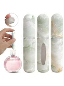 1/4 szt. - Miniaturowa butelka z rozpylaczem do perfum, którą można napełniać, przenośny atomizer, perfumy w sprayu, etui z pompką do podróży i wyjść, butelka perfum