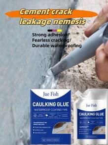 Jue-Fish Gravel Bonding Adhesive - Strong Adhesion + Waterproof & UV Resistant For Pebbles, Agates & Natural Stones. Suitable For Wall Tiling, Landscaping, Fast Drying, Non-Yellowing, Odorless Natural Bonding Agent