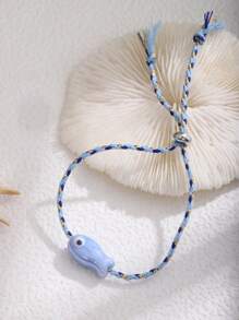 1pc Adorable Ceramic Fish Bracelet, Suitable For Everyday Wearing