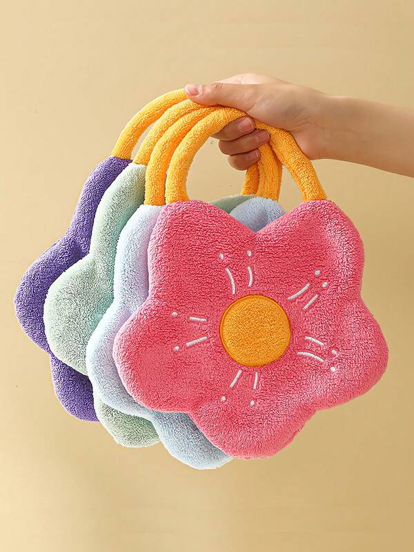 [畅销品] 珊瑚绒绣花毛巾 - 超吸水浴巾和沙滩巾套装，奢华水疗级花卉图案，适用于面部/身体/头发，速干厚毛巾，适合旅行/露营/健身房（家居装饰、婴儿护理、厨房和秋季装饰礼物）长尾夹洗碗布厨房毛巾