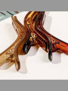 1 件装休闲鳄鱼发夹简约发髻爪夹女士实用横夹发饰爪夹发夹发卡 - 彩色 - 查看 6