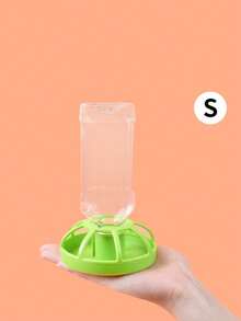 1pc Automatic Small Pet Water Feeder, Turtle Water Bowl - Green - View 4