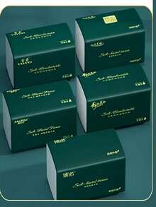 Tissue Paper, Random Green/Orange/White Pattern Packaging, Large Size, 5-Ply Thick, Dry&Wet Dual-Use Facial Tissue, Home Use - White - View 16