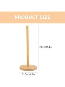 Giá đỡ khăn giấy tre 4 chiếc – 2 chiếc/1 chiếc giá đỡ để trên mặt bàn & tủ bếp, phòng tắm | Phù hợp với cuộn khăn tiêu chuẩn | Giá đựng khăn bằng gỗ có đế tròn (Thiết kế tiết kiệm không gian) - Nhiều màu - Xem 10