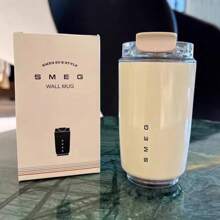 SMEG Portable Outdoor Coffee Cup With Stainless Steel Insulated Cup And Ins Style High Aesthetic Value Simple Design Back To School