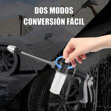 NINOTO Pistola de agua Para Lavado Autos Portatil Hidrolavadora Electrica para lavar carro - Negro - Ver 5