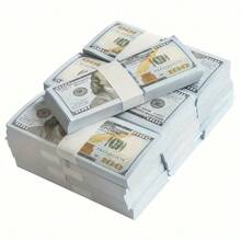 1 peça de 30*15 mm, réplica de papel com valor nominal de $ 100, 100/200 peças de 11,2 cm*4,6 cm, réplica de papel com valor nominal de $ 100, 100/200 réplicas de papel com valor nominal de $ 100, pode ser usado para origami de feriados, papel para atmosfera de festa, notas falsas, buquê de papel para dinheiro de 11,2 cm*4,6 cm para o Dia dos Namorados