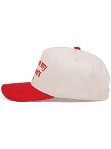 1 Piece Put It On My Husband Tab Embroidered Baseball Cap, Men's And Women's Outdoor Sports Event Casual Baseball Cap, Fashionable