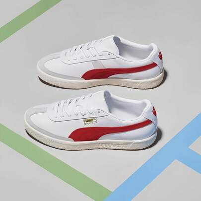 Puma 男士休闲厚底运动鞋，复古运动鞋，日常穿着