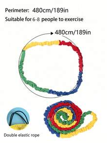 1件套春季拔河套装 - 复活节派对/后院烧烤团队建设游戏，防滑手柄和全天候绳索，家庭聚会必备，室内/室外春季家庭活动 | 复活节派对游戏 | 团队建设工具 | 无需电池的运动器材 | 户外玩具