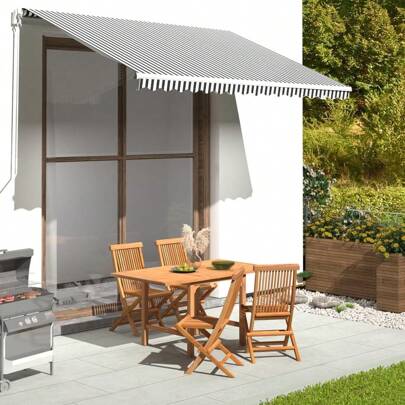 Tenda Da Sole 350x250 cm Tende Solari Da Balcone Tende Estensibili Da Esterno Tenda Parasole Tenda Da Sole Autoportante Tenda Da Sole A Bracci Antraci