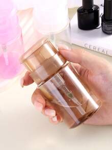 100ml Nail Polish Remover Pump Dispenser Push Down Pump Dispenser Bottle Empty Lockable Nail Polish Remover Pump Dispensers Liquid Pumping Dispenser Bottles For Alcohol,Makeup Remover