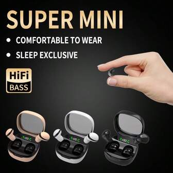 Mini Wireless Earbuds, Suitable For Sports, Sleep, Work And Classroom Wear, Enjoy High-Quality Bass. Unisex Design For Men And Women