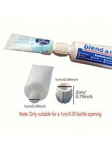 1/2/3/4/6件/套塑料牙膏管和洗面奶适配器及分配瓶，便捷牙膏和洗面奶补充装，化妆品软管瓶，洗面奶胶体软管，牙膏分配工具套装，家居饰品，旅行装 - 彩色 - 查看 4