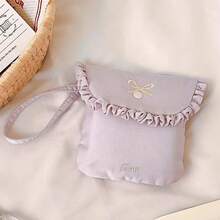 Bonitas servilletas sanitarias, bolsa de almacenamiento de toallas para la menstruación, tampón portátil para estudiantes, bolsa mensual, bolsa de almacenamiento - Amarillo - Ver 7