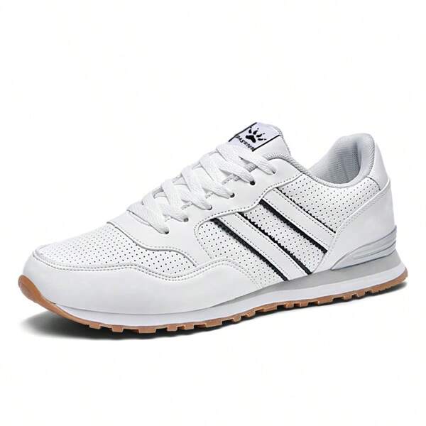 Zapatos casuales tipo Gump para hombres, antideslizantes y transpirables, zapatillas deportivas de color negro formal de corte bajo, zapatos deportivos de moda minimalista, zapatos de goma de unicolor de corte bajo adecuados para todas las estaciones