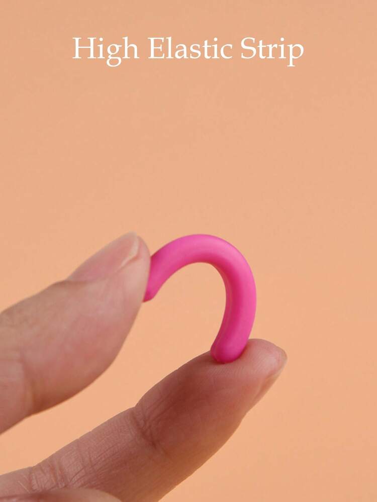 1 Set de rizador de pestañas portátil con 10 almohadillas de silicona, herramienta de rizado de pestañas precisa y no dañina, apta para todos los géneros, no alergénica, sin batería/energía, con peine incorporado para extender el rizado de las pestañas y crear ojos talla grande grandes, regalos, viajes, artículos baratos, esenciales de viaje - Rosa Fucsia - Añade 3