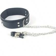 1pc Adult Products Erotic Collar Nipple Clip Punishment Leash Femdom Props Male And Female Masochistic Breast Sm Product