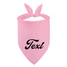 Customizable Pet Bibs, Dog Bandanas, Cat Scarves - Choose Name, Text, Fonts, Colors - Personalized Accessories With Diverse Options - Multicolor - View 15