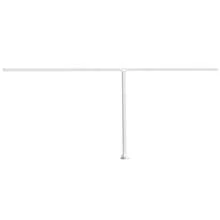 vidaXL vidaXL Set Pali per Tenda da Sole Bianco 600x245 cm Ferro