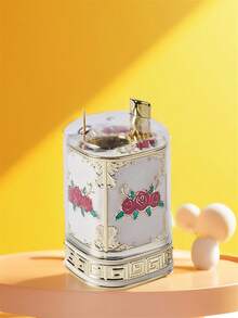 1pc网红高端按压式牙签盒家用客厅餐厅自动弹出牙签筒欧式时尚创意牙签筒收纳盒