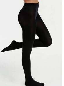 Women's Winter Set Kit Thermal Top Second Skin + Footless Tights - Black - View 8
