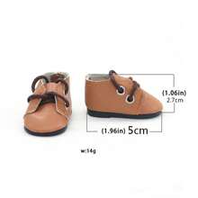 MSYO 1 双 5 厘米娃娃鞋，适合 14 英寸时尚娃娃，可爱系带休闲娃娃运动鞋，多功能，生日/节日礼物玩具 - 彩色 - 查看 8