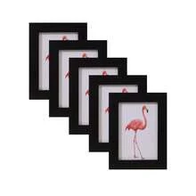 1 Pieza Marco De Fotos De Madera De Doble Uso, Para Colgar En La Pared Y Mostrar En La Mesa, Con Papel De Fotografía Aleatorio, Adecuado Para El Hogar, El Dormitorio, La Sala, El Comedor Y La Sala De Estar - Negro - Ver 18