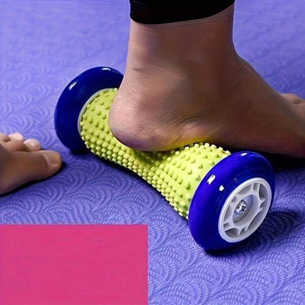 1 pieza Rodillo de masaje de yoga, Bastón de masaje de pies, Bastón de masaje corporal para pies/piernas/brazos, Rodillo de relajación de la fascia, Relajación muscular de los pies planos, Dispositivo portátil de masaje de manos y pies, Adecuado para fitness y recuperación del ejercicio, Relajación de piernas y pies, Accesorios de gimnasio para brazos y Body completo