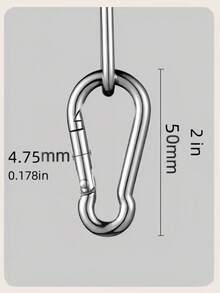 304 Stainless Steel Spring Buckle/Buckle,Pet Leash Accessories, Suitable For Courtyard, Outdoor Activities And Camping. It Is Made Of Corrosion-Resistant 304 Stainless Steel And Allows One-Handed Quick Opening.