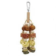 1 Peça Brinquedo de Mastigação para Papagaio, Bola de Videira de Madeira de Pimenta de Sichuan, Fruta para Roer, Subir, Suporte, Poleiro, Acessório, Suprimentos de Brinquedo para Pássaro de Estimação