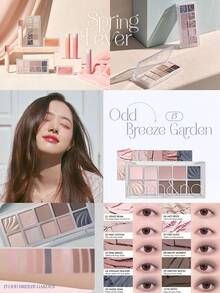 Rom&nd Romand Better Than Palette 13 ODD BREEZE GARDEN Eyeshadow Palette, Natural Daily Makeup Shades, Easy To Blend, Vivid Colors, Velvet Texture, Matte & Shimmer Finishes, High Color Payoff, Long-Lasting, Korean Cosmetics, K-Beauty, 8.3g/0.29oz - 13 ODD BREEZE GARDEN - 查看 6