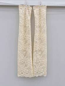 1pc Summer Lace Arm Sleeve Cover UV Protection Cuff, Women Scar Concealer, Breathable Mesh Hole Sun Block Arm Sleeve