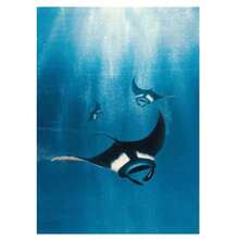 1 Pc Optional Frame Posters Wall Arts Classical Vintage Giant Creatures In The Ocean Canvas Painting Wall Decor Manta Ray Turtle Whale Shark Art Poster Print Picture ﻿