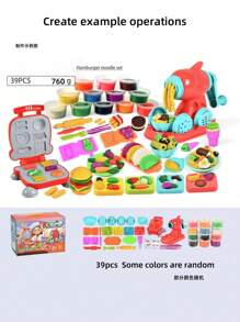 Set di 39/24/12/6 pezzi di pasta modellabile creativa e divertente, argilla polimerica, fai da te, materiale sicuro, adatto come regalo per vacanze e compleanni, ideale come regalo per la stagione scolastica, (alcuni colori sono casuali, si prega di sigillare e conservare) giocattolo per bambini e bambine