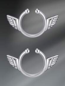 CIZME Faux Nipple Piercing Fake Nipple Rings Fake Nipple Piercing, Y2K Heart White Pearl Flower Bowknot Dangle Pink Purple Blue Beaded Ball Clip On Nipple Rings Non Piercing For Women Stainless Steel Rubber Faux Nipple Piercing