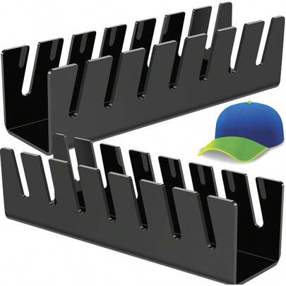 1 pieza Estante organizador de gorras de béisbol, organizador de gorras de acrílico transparente para exhibición en el hogar y comercial, ahorro de espacio, duradero y resistente, perfecto para sombreros, gorras, gorros y accesorios, ideal para escaparates de boutiques y tiendas, fácil de limpiar, opciones de montaje versátiles para pared o mostrador, excelente para exhibiciones de moda de primavera/verano, listo para regalar para el Día de la Madre y el Día del Padre