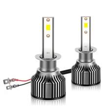2pcs H1 H7 H11 9005 9006 H4 H13 LED Car Headlight, Ultra-White 6000K Super Bright 26000LM/Pair 260W/Pair 50000hrs Lifespan Plug-N-Play 800% Brightness