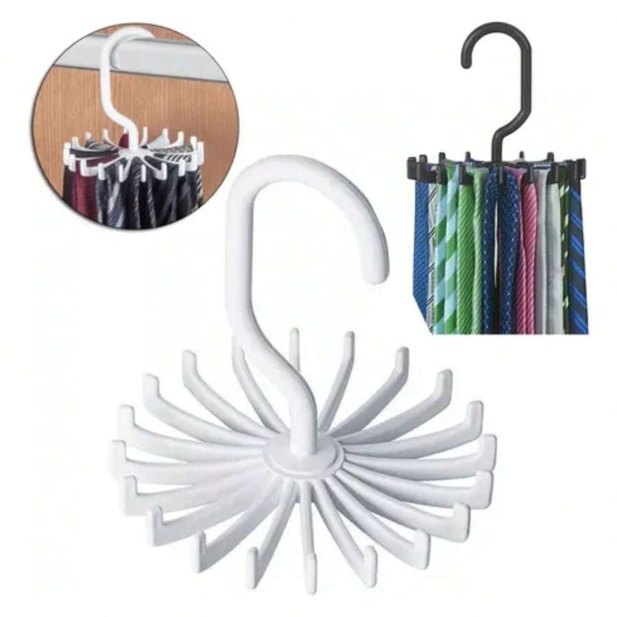 Hanger For 20 Swivel Ties Scarves Belts Necklaces - Nhiều màu - Xem 1