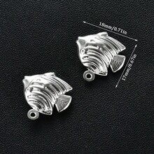 5Pcs Stainless Steel Sea Animals Shells Hollow Charms For DIY Jewelry Bracelet Necklace Earrings Making Small Pendants Findings - Multicolor - View 21