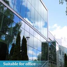 1 卷多尺寸单向镜窗膜隐私遮阳窗玻璃贴纸热控反光窗户隐私膜自粘窗户色调适用于家庭和办公室