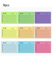1 Pad Strong Adhesive Color Note Book, A Creative Sticky Note Prepared For Students' Return To School