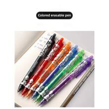 Colorful Erasable Ballpoint Pens 0.5mm Fine Tip Smooth Writing Retractable Pens With Ergonomic Oval Barrel Ideal For School Office High Quality Gift For Students Teachers Unique Gel Ink Pens For Notes Documents Back To School