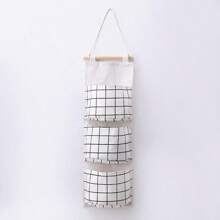 1pc Pink Wall-Mounted Bedroom Organizer - Hanging Storage Pocket For Books, Jewelry And Accessories, Perfect For Dorm And Bedroom, Ideal Gift For Valentine's Day