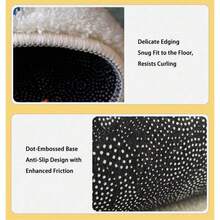 1pc Round Cute Cartoon Fleece Blanket, Colorful, Adorable Carpet, Soft Round Children's Play Mat, Carpet, Soft Plush Rug, Suitable For Bedroom, Living Room, Nursery, Room Decor, Home Decor, 60cm/100cm