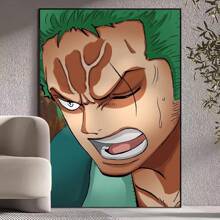 1 Pc Roronoa Zoro One Piece Poster Print Wall Painting Living Room Home Decor, Unframed