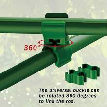 10 piezas Soporte de jardín estable y fácil de montar, marco de valla reforzado para pepinos, jaula para plantas de tomates, utilizado para plantas trepadoras y hortalizas de jardín.