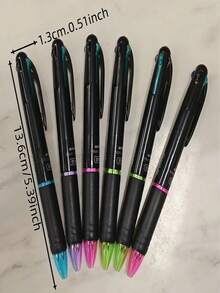 4支装炫彩四合一伸缩笔 - 0.7毫米四色凝胶墨水圆珠笔，握感舒适，适用于护士、学生和办公用品 - 书写流畅，持久耐用，是返校季和开学季必备的学校用品，也是送给同学和朋友的绝佳礼物。学校用品，返校季